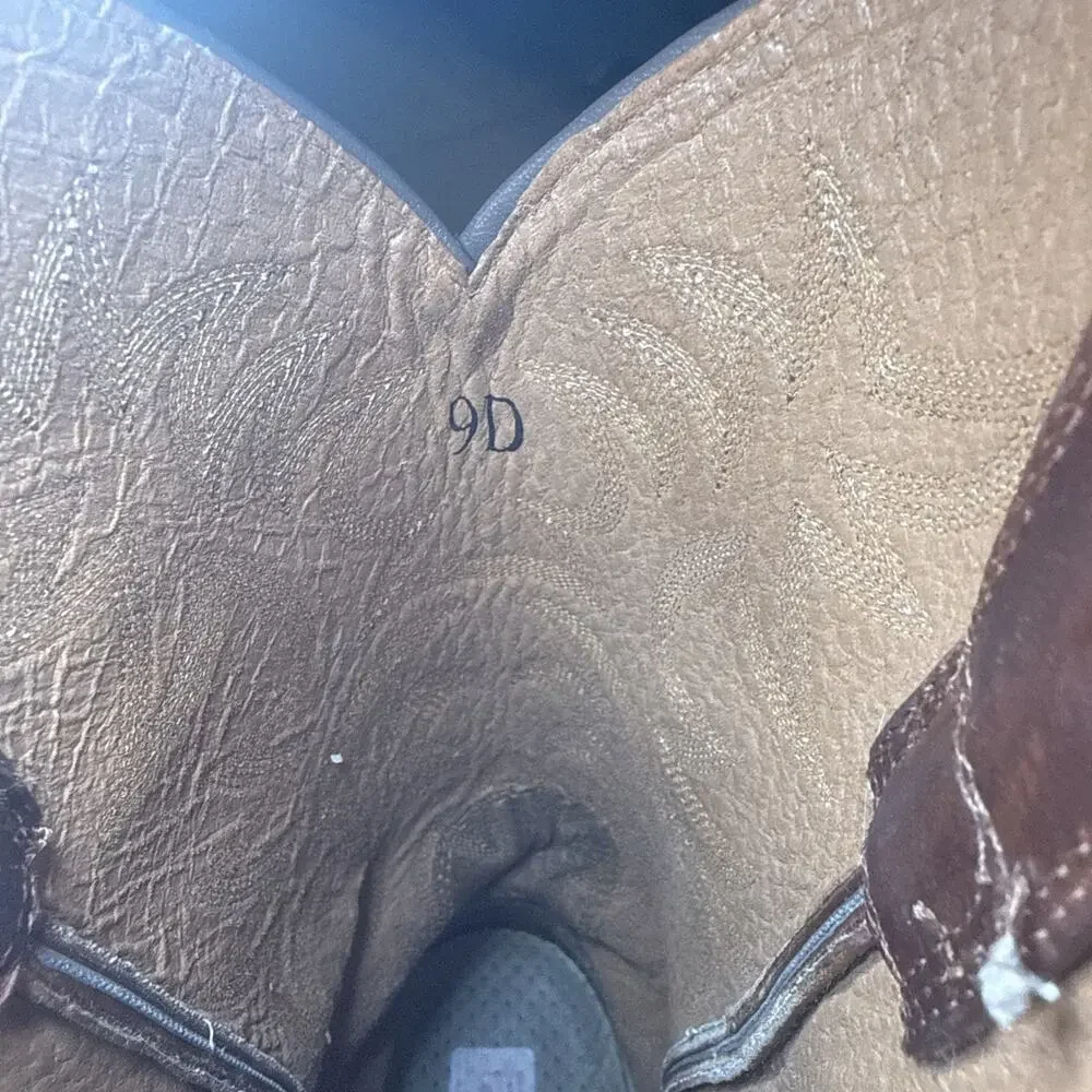 Ariat Heritage R Toe Western Cowboy Boots Men’s 9D Brown 10002204